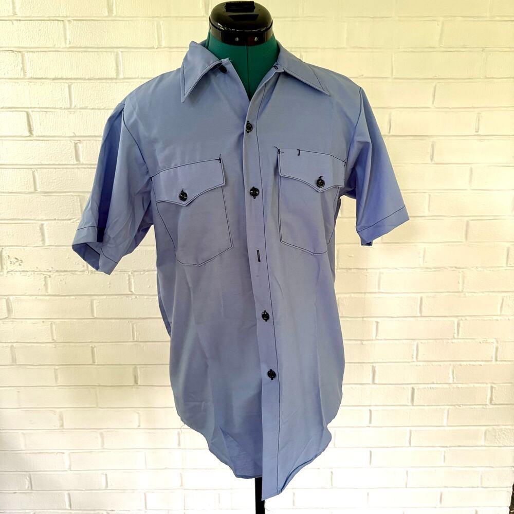 Vintage 70s polyester blend men’s shirt